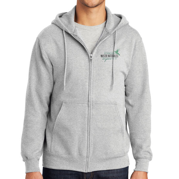 University of IL Extension East Central IL Master Naturalist (Front & Back Print) on a - Essential Fleece Full Zip Hooded Sweatshirt Thumbnail